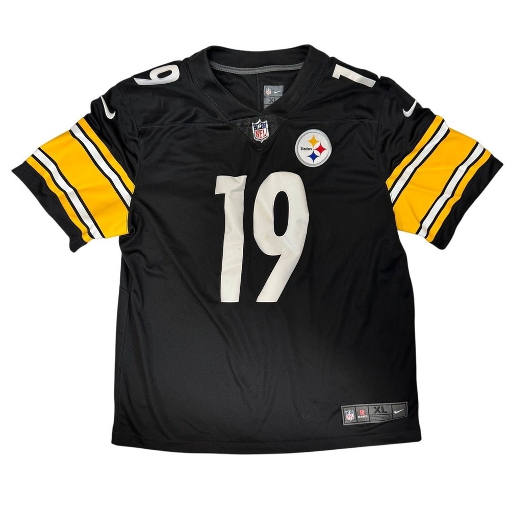 Nike JuJu Smith-Schuster 19 Pittsburgh Steelers NFL Jersey Mens XL Black